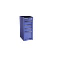 Champion Tool Storage FMPro Side Cabinet, 5 Drawer, Blue, Steel, 15 in W x 20 in D FMP1505SL-BL